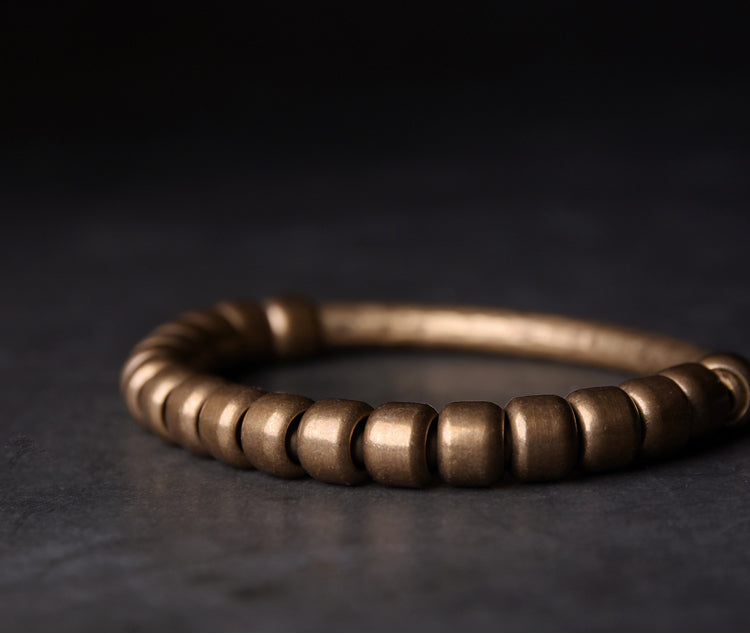 【Half-Rusted Sand】Copper Bead Conversion Bracelet