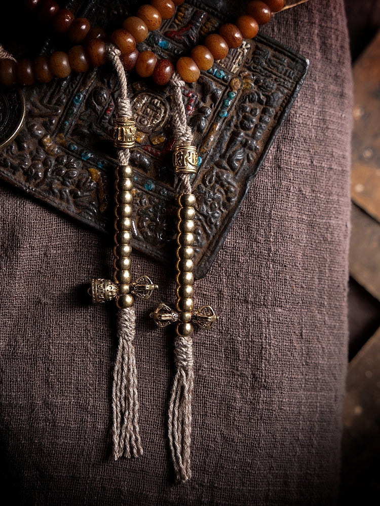 【Highland cattle bone】Natural yak bone 108-piece bracelet