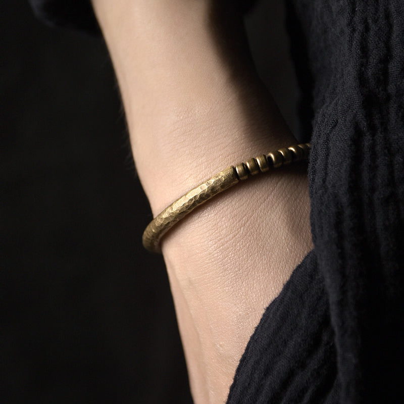 【Half-Rusted Sand】Copper Bead Conversion Bracelet
