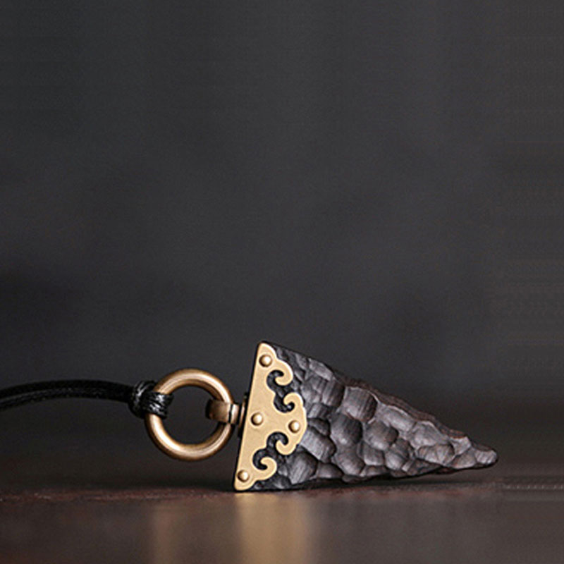 【Charred History Studies】 Tibetan Sandalwood Carved Pendant