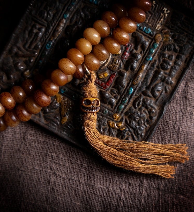 【Highland cattle bone】Natural yak bone 108-piece bracelet